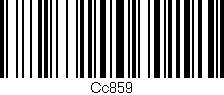 Código de barras (EAN, GTIN, SKU, ISBN): 'Cc859'