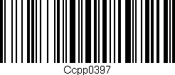Código de barras (EAN, GTIN, SKU, ISBN): 'Ccpp0397'