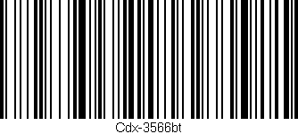 Código de barras (EAN, GTIN, SKU, ISBN): 'Cdx-3566bt'