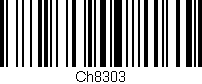 Código de barras (EAN, GTIN, SKU, ISBN): 'Ch8303'