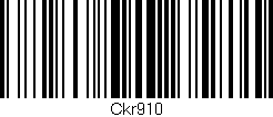 Código de barras (EAN, GTIN, SKU, ISBN): 'Ckr910'