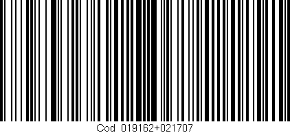 Código de barras (EAN, GTIN, SKU, ISBN): 'Cód:019162+021707'