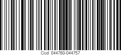 Código de barras (EAN, GTIN, SKU, ISBN): 'Cód:044760-044757'