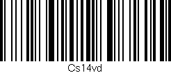 Código de barras (EAN, GTIN, SKU, ISBN): 'Cs14vd'