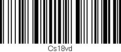 Código de barras (EAN, GTIN, SKU, ISBN): 'Cs18vd'
