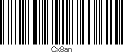 Código de barras (EAN, GTIN, SKU, ISBN): 'Cx8an'