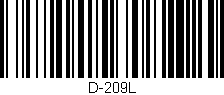 Código de barras (EAN, GTIN, SKU, ISBN): 'D-209L'