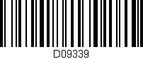 Código de barras (EAN, GTIN, SKU, ISBN): 'D09339'
