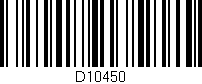 Código de barras (EAN, GTIN, SKU, ISBN): 'D10450'