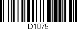 Código de barras (EAN, GTIN, SKU, ISBN): 'D1079'