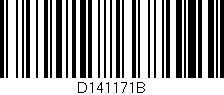 Código de barras (EAN, GTIN, SKU, ISBN): 'D141171B'