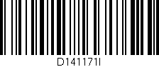 Código de barras (EAN, GTIN, SKU, ISBN): 'D141171I'