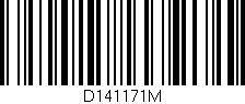 Código de barras (EAN, GTIN, SKU, ISBN): 'D141171M'
