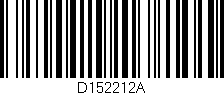 Código de barras (EAN, GTIN, SKU, ISBN): 'D152212A'