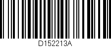 Código de barras (EAN, GTIN, SKU, ISBN): 'D152213A'