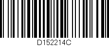 Código de barras (EAN, GTIN, SKU, ISBN): 'D152214C'