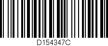 Código de barras (EAN, GTIN, SKU, ISBN): 'D154347C'