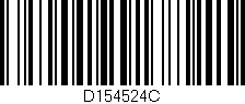Código de barras (EAN, GTIN, SKU, ISBN): 'D154524C'