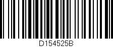 Código de barras (EAN, GTIN, SKU, ISBN): 'D154525B'