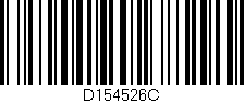 Código de barras (EAN, GTIN, SKU, ISBN): 'D154526C'