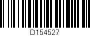 Código de barras (EAN, GTIN, SKU, ISBN): 'D154527'