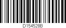 Código de barras (EAN, GTIN, SKU, ISBN): 'D154528B'