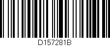 Código de barras (EAN, GTIN, SKU, ISBN): 'D157281B'