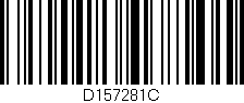 Código de barras (EAN, GTIN, SKU, ISBN): 'D157281C'