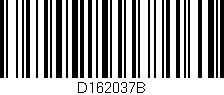 Código de barras (EAN, GTIN, SKU, ISBN): 'D162037B'