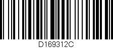 Código de barras (EAN, GTIN, SKU, ISBN): 'D169312C'