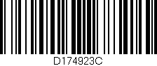 Código de barras (EAN, GTIN, SKU, ISBN): 'D174923C'