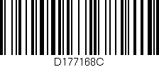 Código de barras (EAN, GTIN, SKU, ISBN): 'D177168C'