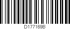 Código de barras (EAN, GTIN, SKU, ISBN): 'D177169B'