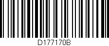 Código de barras (EAN, GTIN, SKU, ISBN): 'D177170B'