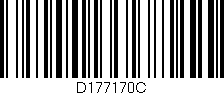 Código de barras (EAN, GTIN, SKU, ISBN): 'D177170C'