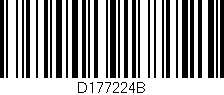 Código de barras (EAN, GTIN, SKU, ISBN): 'D177224B'