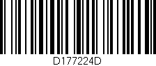 Código de barras (EAN, GTIN, SKU, ISBN): 'D177224D'