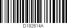 Código de barras (EAN, GTIN, SKU, ISBN): 'D182614A'