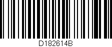Código de barras (EAN, GTIN, SKU, ISBN): 'D182614B'