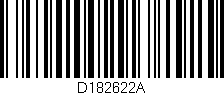 Código de barras (EAN, GTIN, SKU, ISBN): 'D182622A'