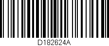 Código de barras (EAN, GTIN, SKU, ISBN): 'D182624A'