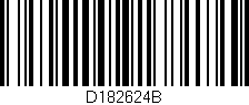Código de barras (EAN, GTIN, SKU, ISBN): 'D182624B'