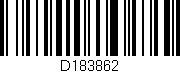 Código de barras (EAN, GTIN, SKU, ISBN): 'D183862'