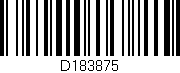 Código de barras (EAN, GTIN, SKU, ISBN): 'D183875'