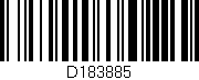 Código de barras (EAN, GTIN, SKU, ISBN): 'D183885'