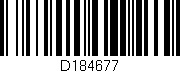 Código de barras (EAN, GTIN, SKU, ISBN): 'D184677'