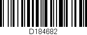 Código de barras (EAN, GTIN, SKU, ISBN): 'D184682'