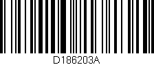 Código de barras (EAN, GTIN, SKU, ISBN): 'D186203A'