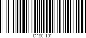 Código de barras (EAN, GTIN, SKU, ISBN): 'D190-101'