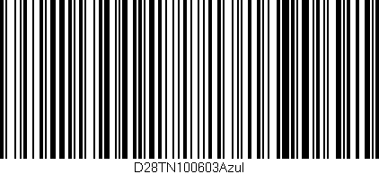 Código de barras (EAN, GTIN, SKU, ISBN): 'D28TN100603Azul'
